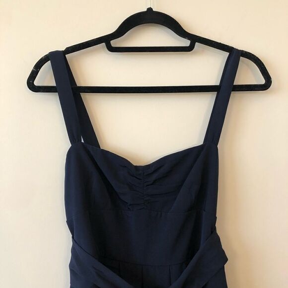 J.CREW Silk Tricotine Rebecca Short Navy Dress - Picture 3 of 7